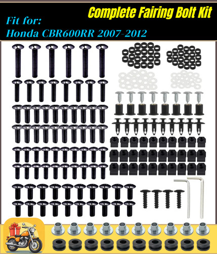 Complete fairing bolt - complete, kit