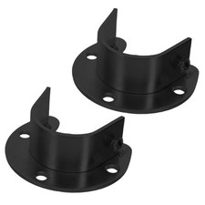  Lot de 2 supports de tringle à vêtements - Fixation murale à bride de 3,2 cm