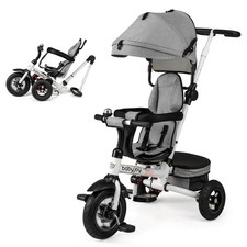 5-in-1 Folding Trike for Toddlers 1-5 Years Old w/ Safety Harness Storage