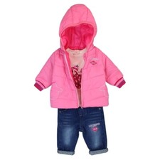 Ensemble bébé fille Lee Cooper. Couleur rose. Cadeau pour bébé de 3 à 24