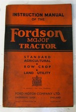 FORDSON Major Tractor Commercial Owners Handbook 1946 #2/M.1566/684
