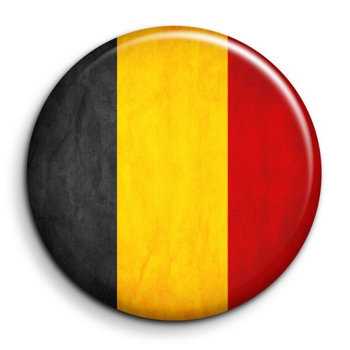 Drapeau belgique badge 38mm - -,
