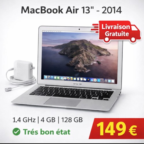 Apple macbook air a1466 - air, 13,3"