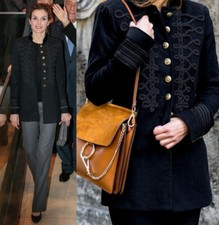 RARE GENUINE ZARA BLACK MILITARY TOGGLES EMBROIDERED JACKET BLAZER SIZE SMALL