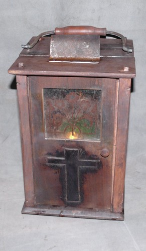 Lanterne religieuse bois - religieuse, en