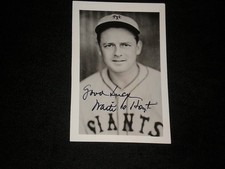 HOF WAITE HOYT SIGNED AUTO VINTAGE POSTCARD SIZE PHOTO