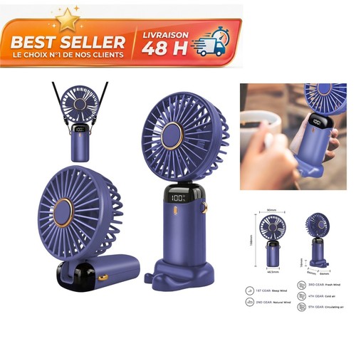 Mini ventilateur bureau - ventilateur, de