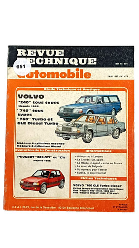 Revue technique volvo 240 - technique,