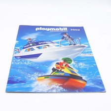 39638 Playmobil Grand Catalogue Bateau Police Allemagne 02/2002 Bon état