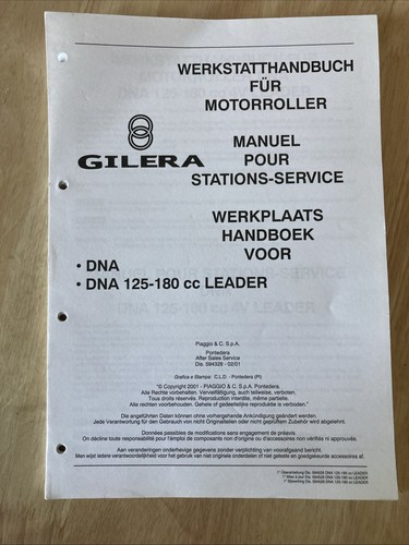 Gilera dna 125 - 180, 4v