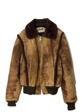 Schott Mouton Short Jacket Blouson Men Size 40 Boa Brown Genuine USED