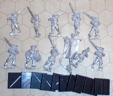 Warhammer Empire Greatswords Regiment (x10) with Standard & Musician Metal OOP