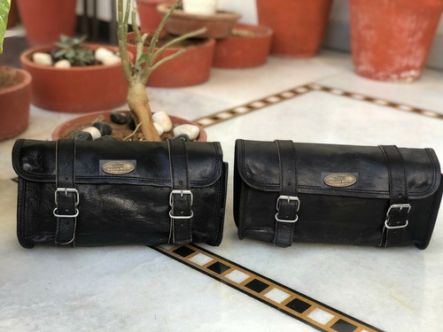 Sacoche moto cuir de - sacoche,