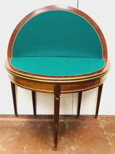 table à jeux demi lune