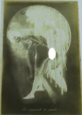 PHOTO ON GLASS PLATE NEGATIVE EROTICISM NUDE 15x10 HOUSE BROTHEL 1900 EROTIC
