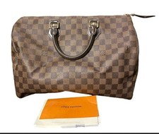 Louis Vuitton Speedy 35 Brown Canvas Damier Ebene