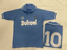 Maillot MARADONA NAPOLI BUITONI 10 1985/86 Acrylique Laine Polo Football Vintage