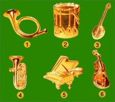 1991 ALCARA ANNEE MOZART LES INSTRUMENTS DE MUSIQUE FEVE METAL 2D au CHOIX