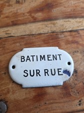 Ancienne plaque émaillée