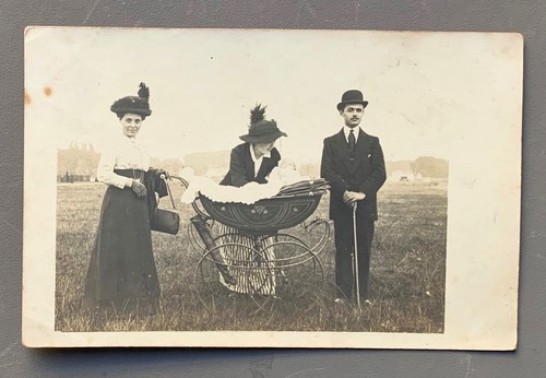 Carte photo ancienne - photo, landeau