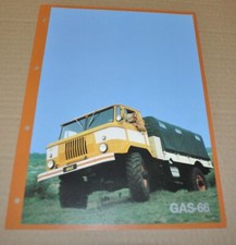 GAZ 66 Truck Brochure Prospekt USSR Soviet Avtoexport DE