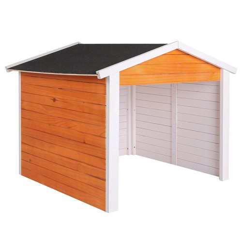 Garage robot tondeuse bois - robot,