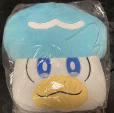Pokémon Quax Fluffy Face Cushion Plush Tag New Collectible Gift