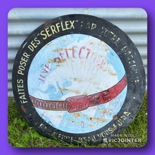 tôle Plaque publicitaire serflex Deco industriel loft no émaillée vintage