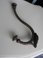 Antique Vintage Cast Iron Hanger Hat Holder Wall Hook Coat Rack Wardrobe