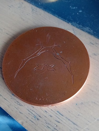 Medaille mariage biches - medaille, de