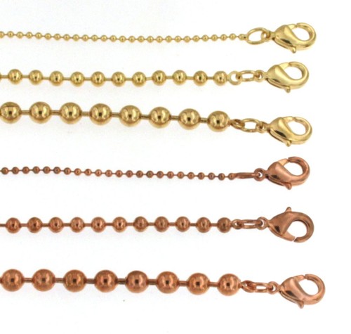 Collier chaine boule jaune - boule,