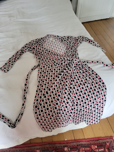 Robe portefeuille motif - robe, à