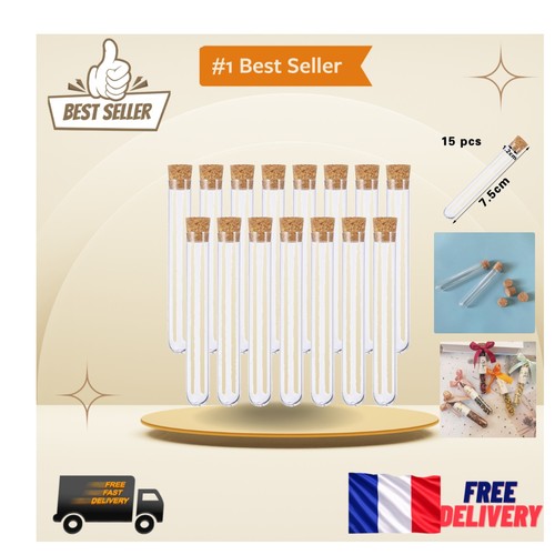 éprouvettes plastique - 15, en