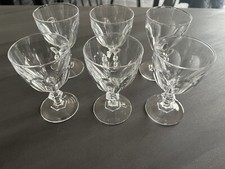 6 verres a vin rouge cristal d