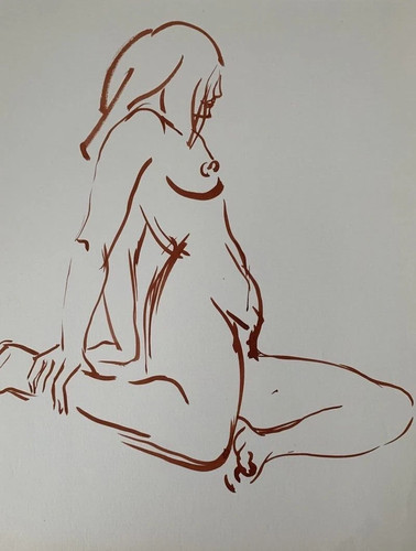 Très beau dessin féminin - très, nu