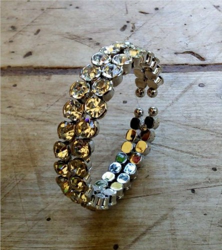 Bracelet flexible cristaux - bracelet,