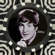 The Beatles -- John Lennon -- Custom Poker Gaming Chip V529