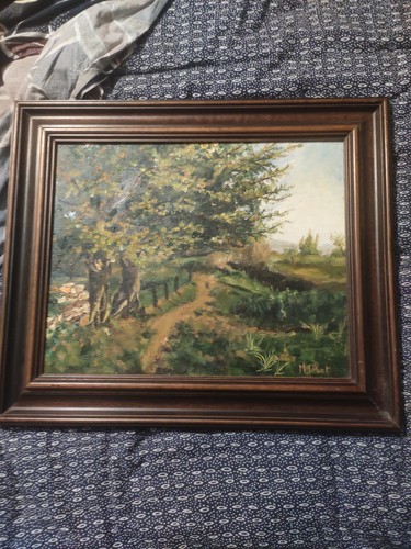 Tableau ancien huile sur toile - tableau,