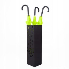 SOUDÉ* porte parapluie métal noir porte parapluie avec égouttoir