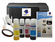 Sublimation Printer Bundle Epson Conversion Printer for Heat Transfer (USED)