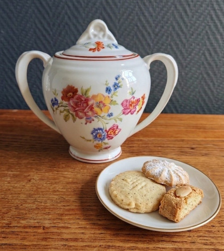Sucrier vintage porcelaine - sucrier,