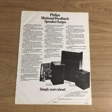 GRAM145 MAGAZINE ADVERT 11X8 PHILIPS MFB SPEAKER/AMPS