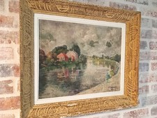 Tableau ancien, rare huile sur