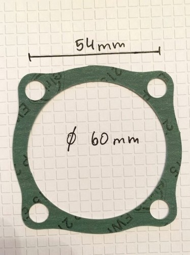 Gasket oil gap - , for