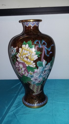 Grand vase cloisonne asie - en,