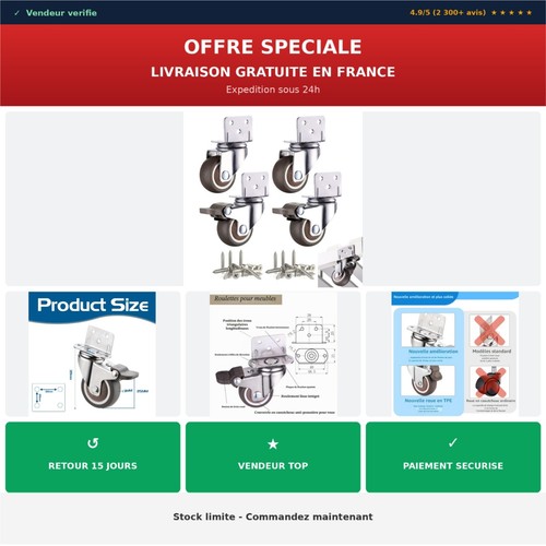 Roulettes meubles lot de - meubles,