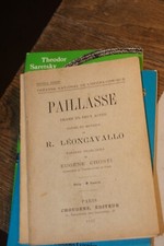 Paillasse- Drame en 2 actes R