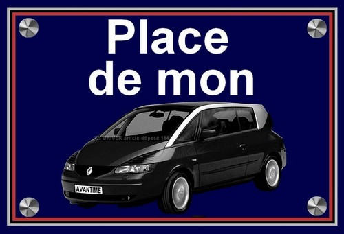Plaque place mon - mon, avantime