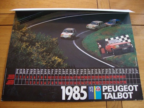 Rare calendrier 1985 - rare,