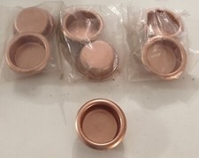  Lot de 6 poignées encastrées rondes  fini cuivre pour porte coulissante 1 po